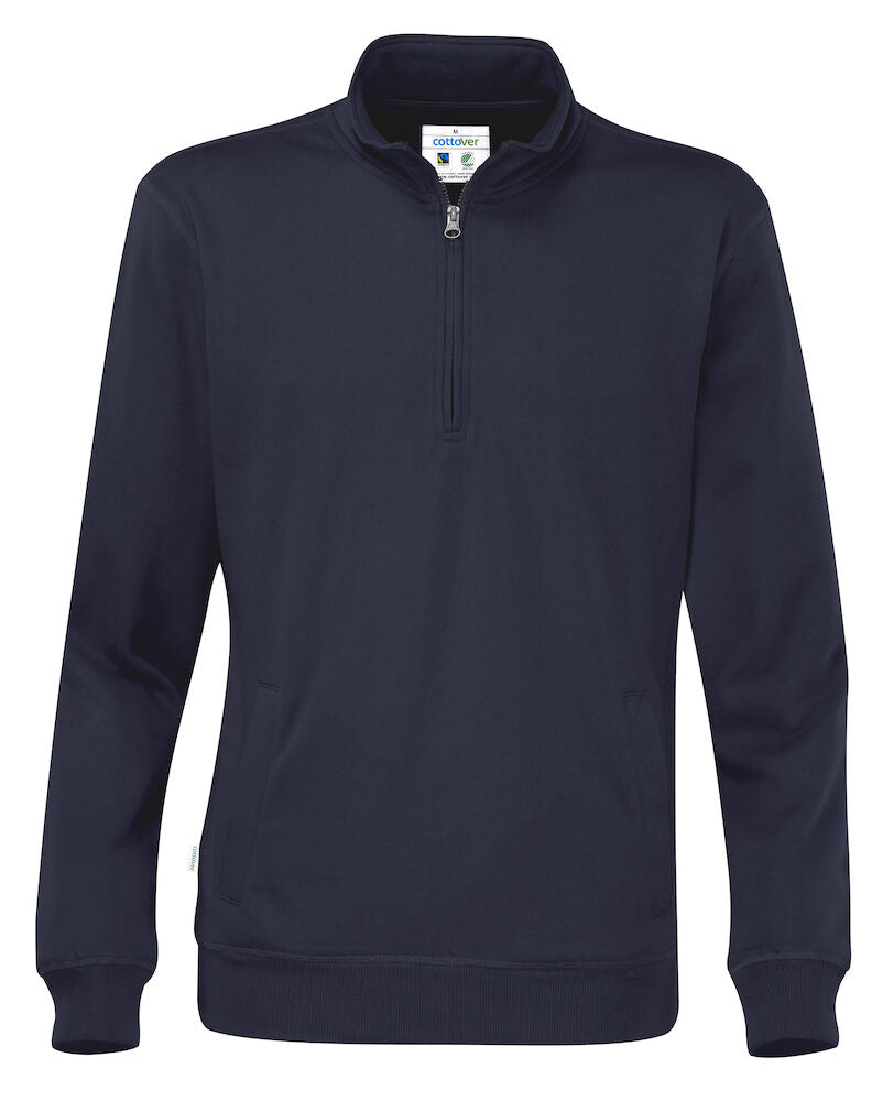 Half Zip Unisex (GOTS) Navy S