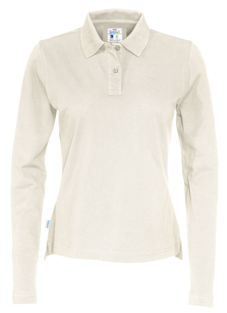 Pique LS Lady (GOTS) Off White XS