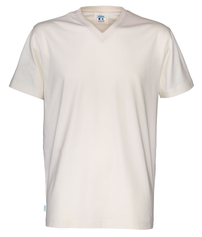 T-Shirt V-Neck Man Off-White