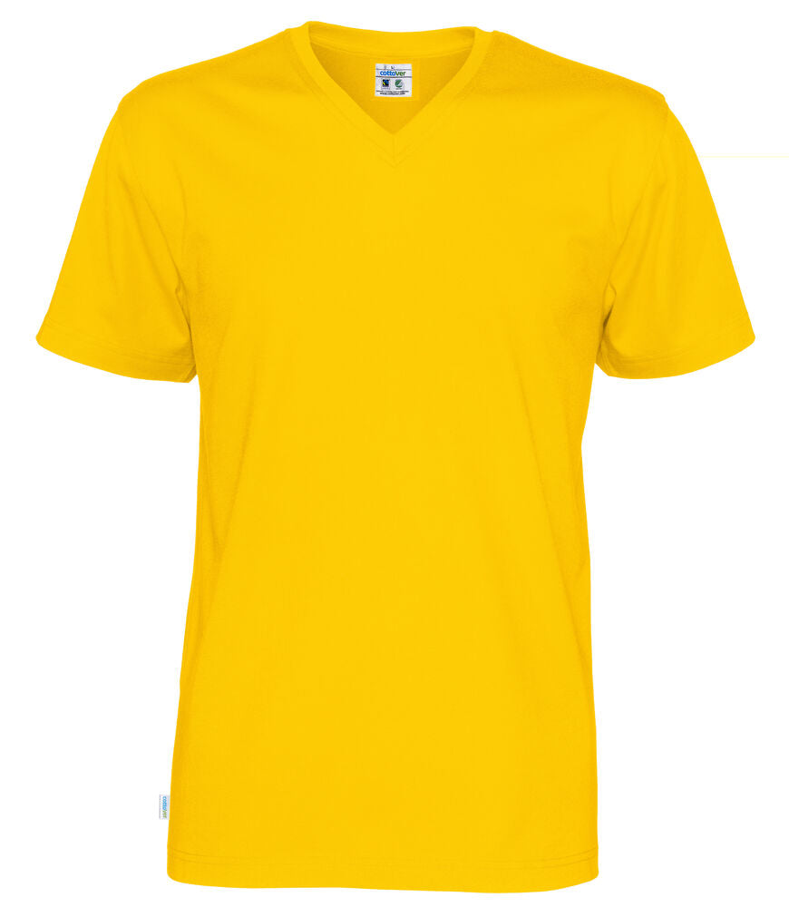 T-shirt V-neck Man (GOTS) Yellow XXL