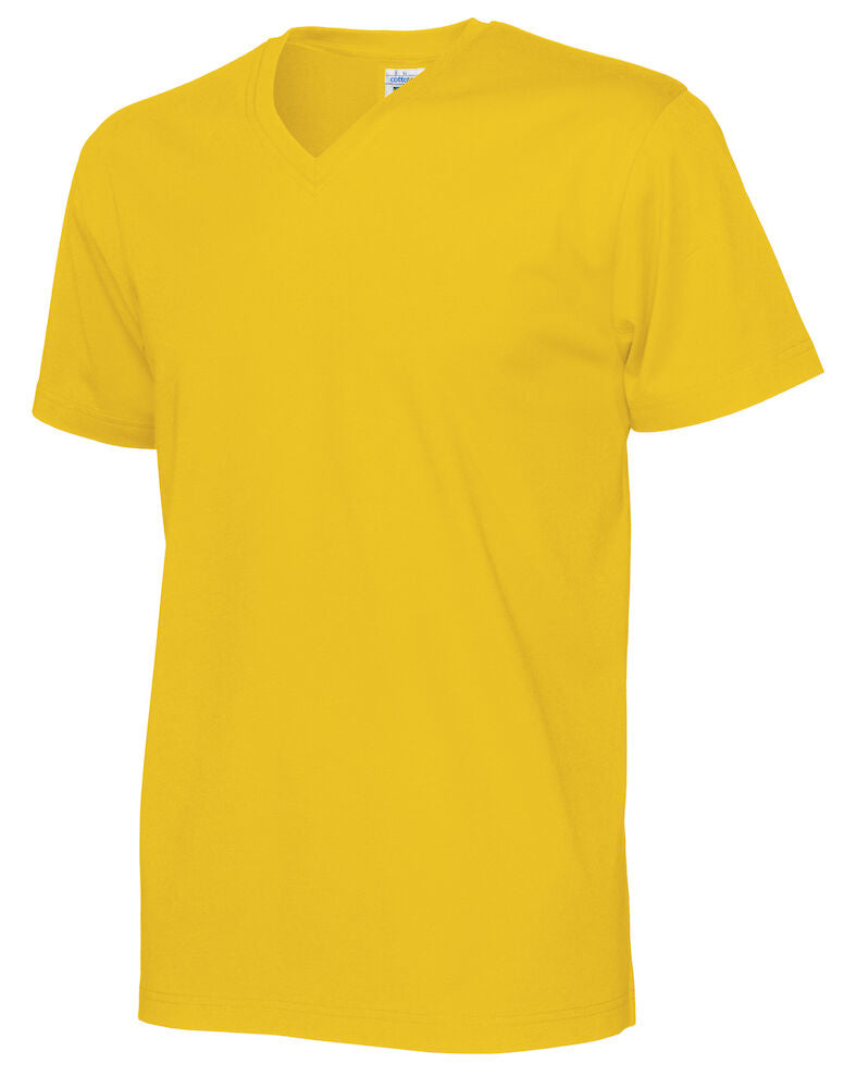 T-Shirt V-Neck Man Yellow