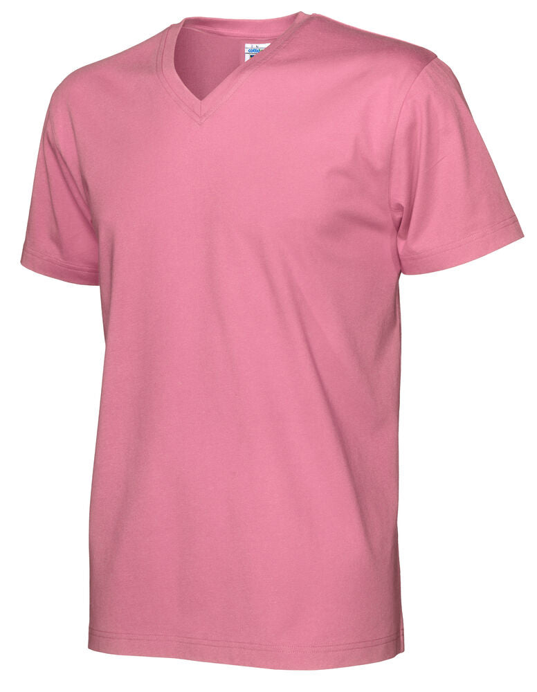 T-Shirt V-Neck Man Pink