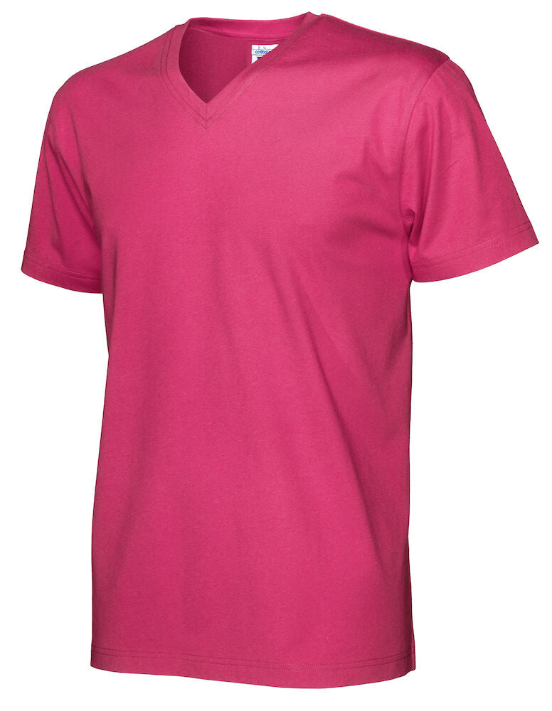 T-Shirt V-Neck Man Dark Cerise