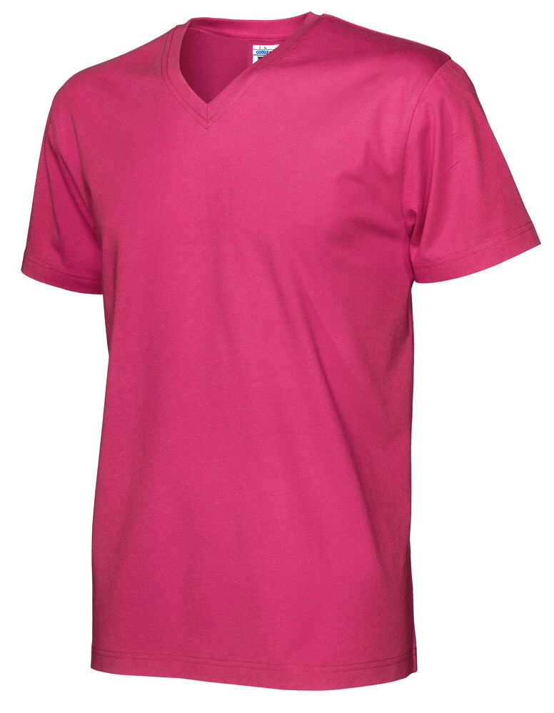 T-Shirt V-Neck Man Dark Cerise