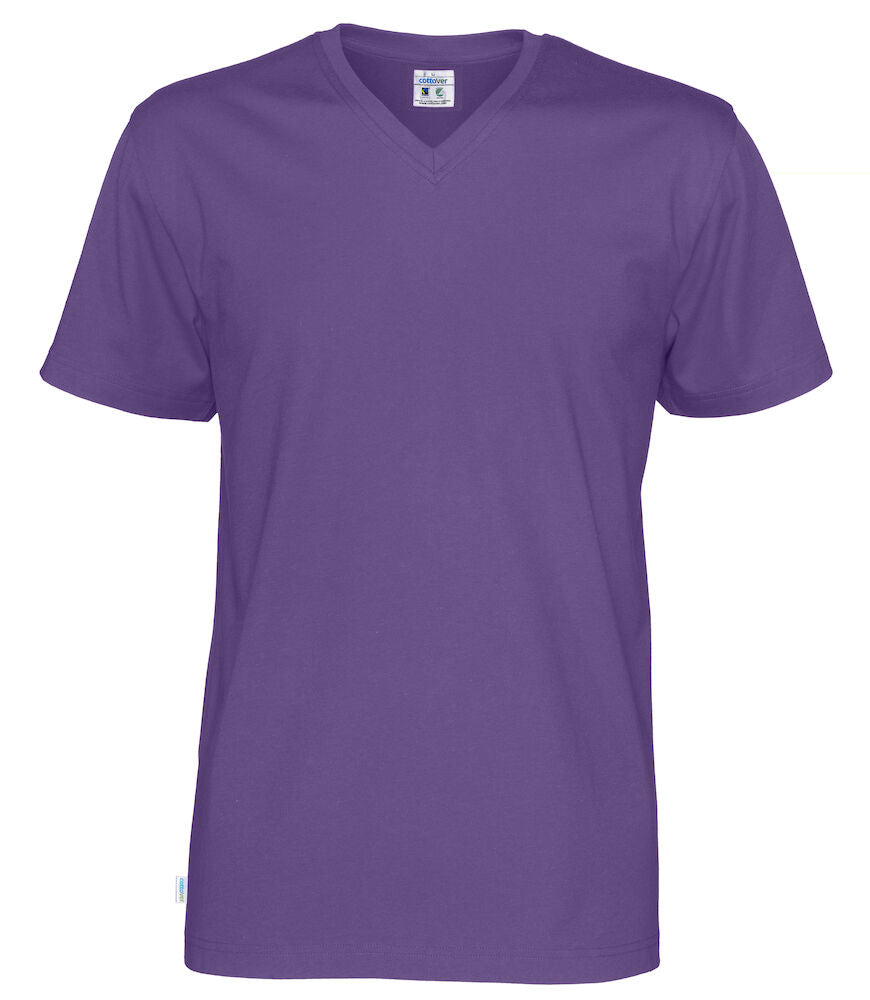 T-Shirt V-Neck Man Purple