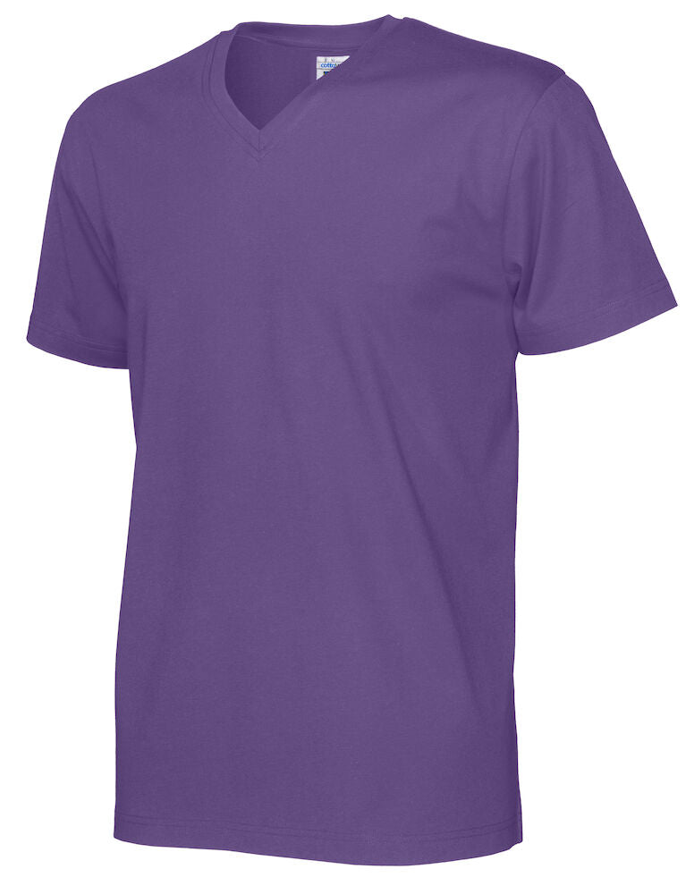 T-Shirt V-Neck Man Purple
