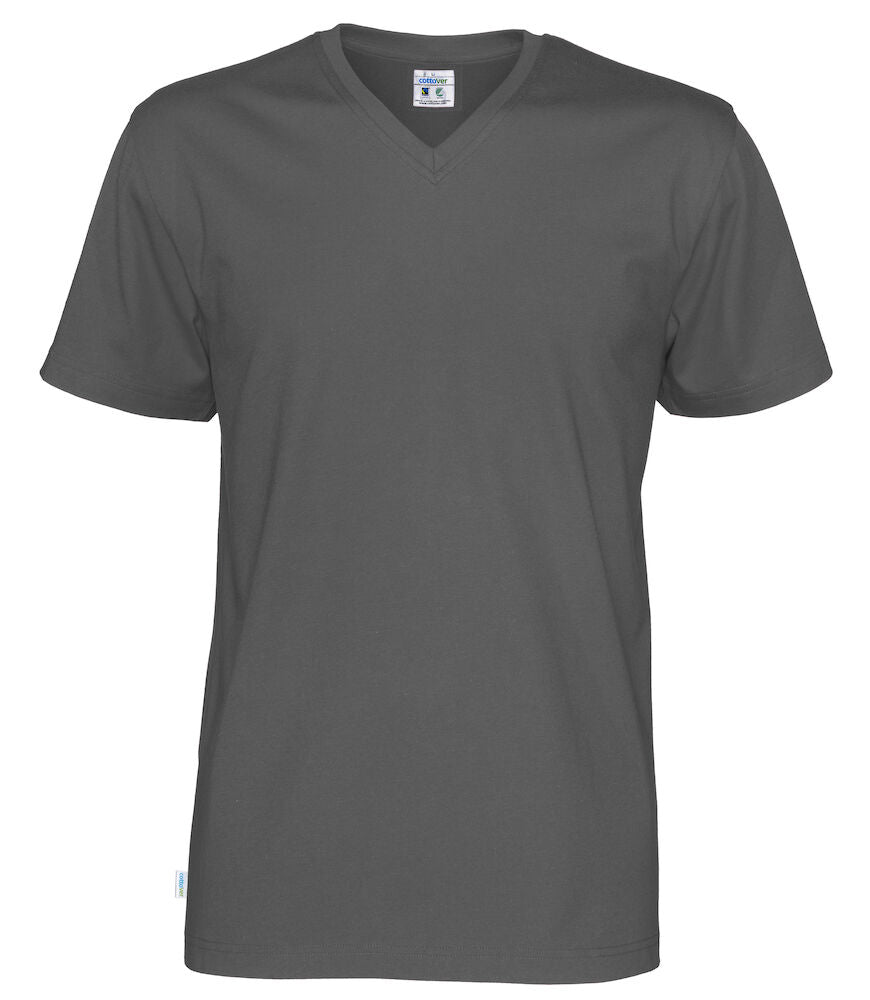 T-shirt V-neck Man (GOTS) Charcoal S