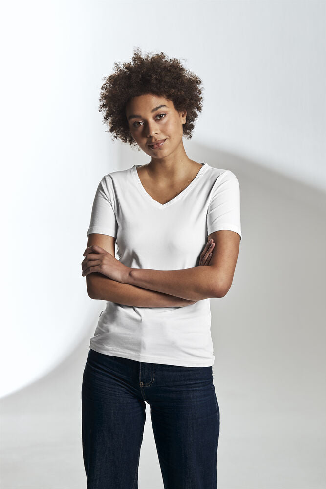 Stretch V-Neck Lady