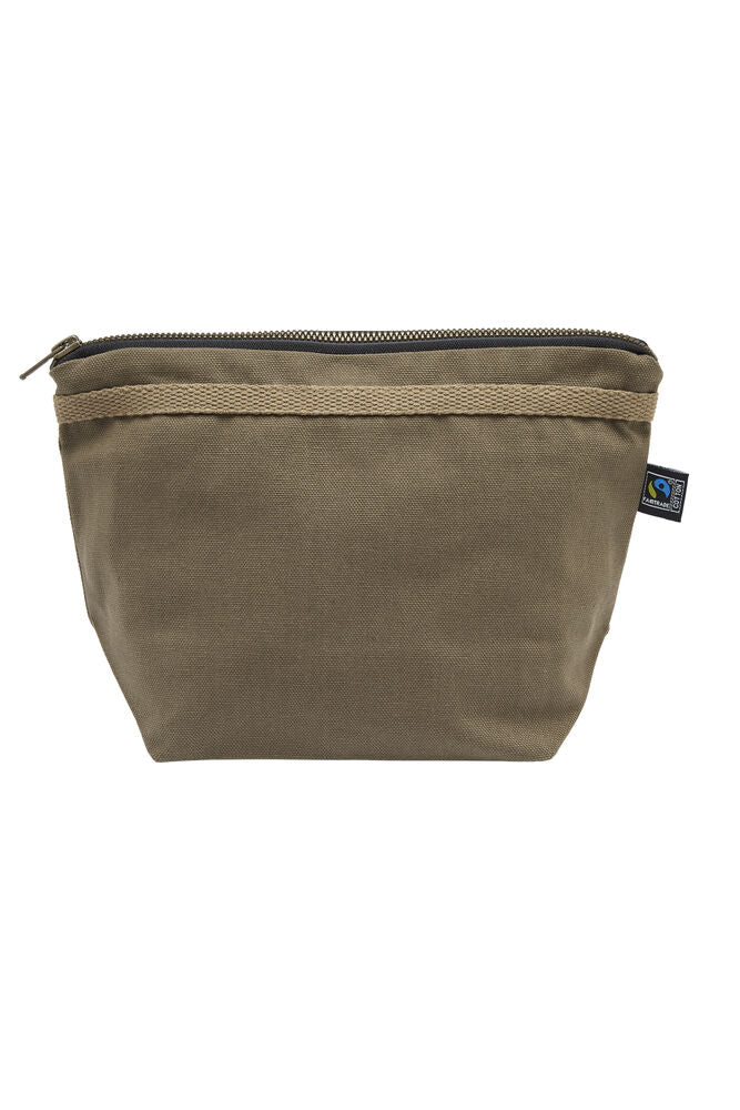 Canvas Toilet Case (GOTS) Dark Olive One size