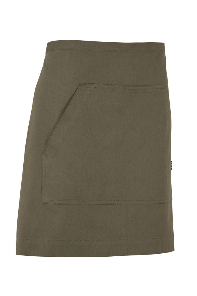 Waist Apron Short (GOTS) Dark Olive One size