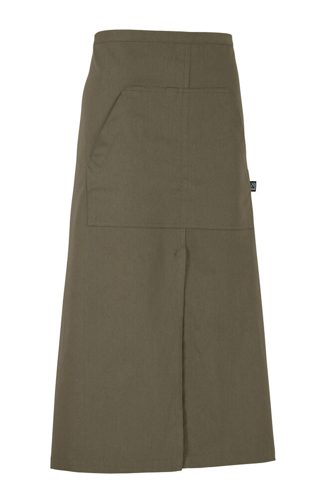 Waist Apron Long (GOTS) Dark Olive One size