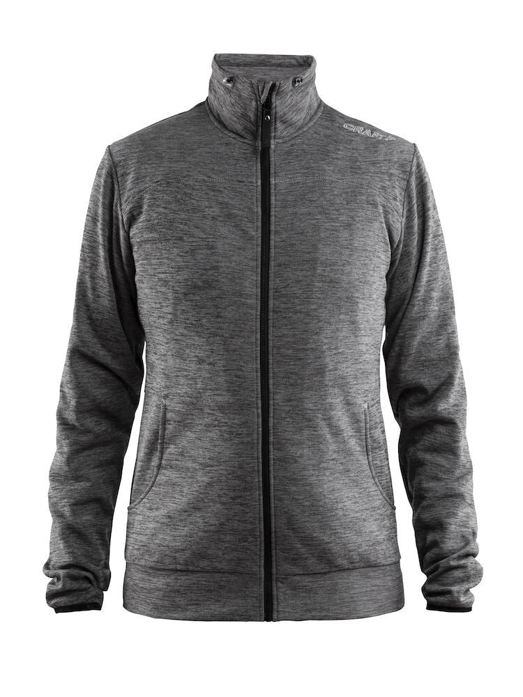 Leisure Jkt W Dark Grey Melange XS
