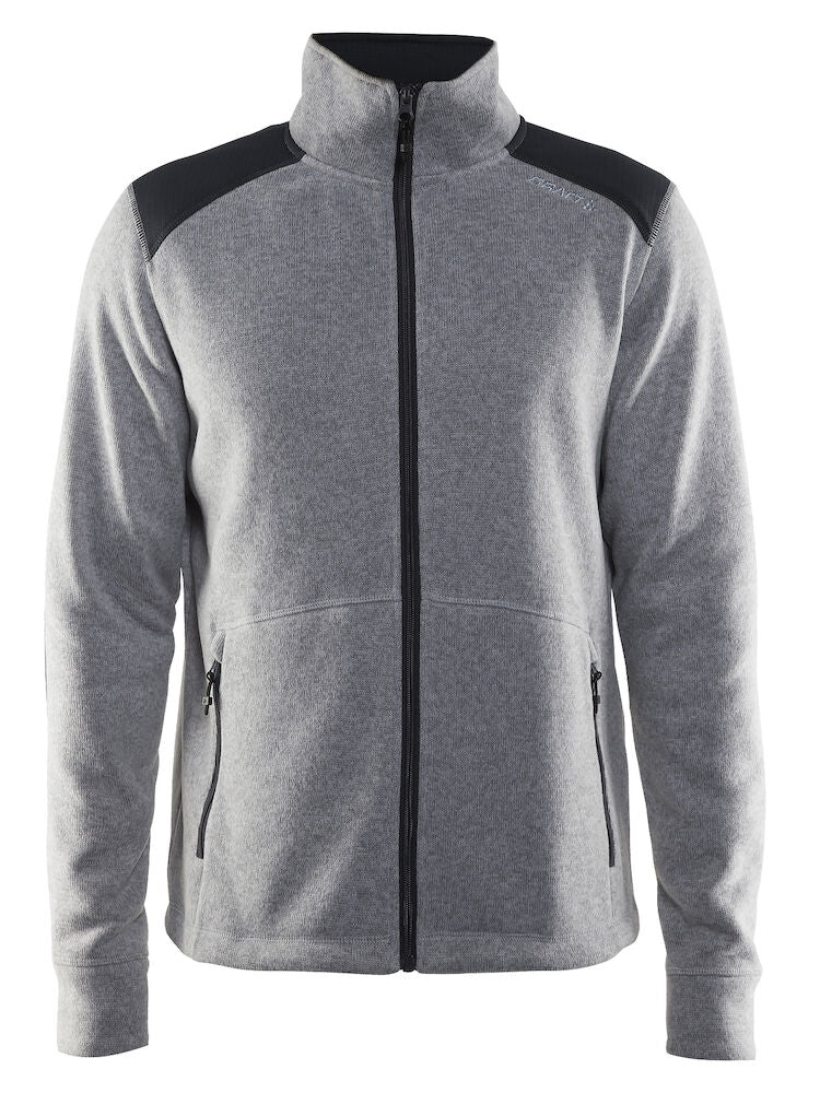 Noble Zip jk Heavy Men Grey Melange S