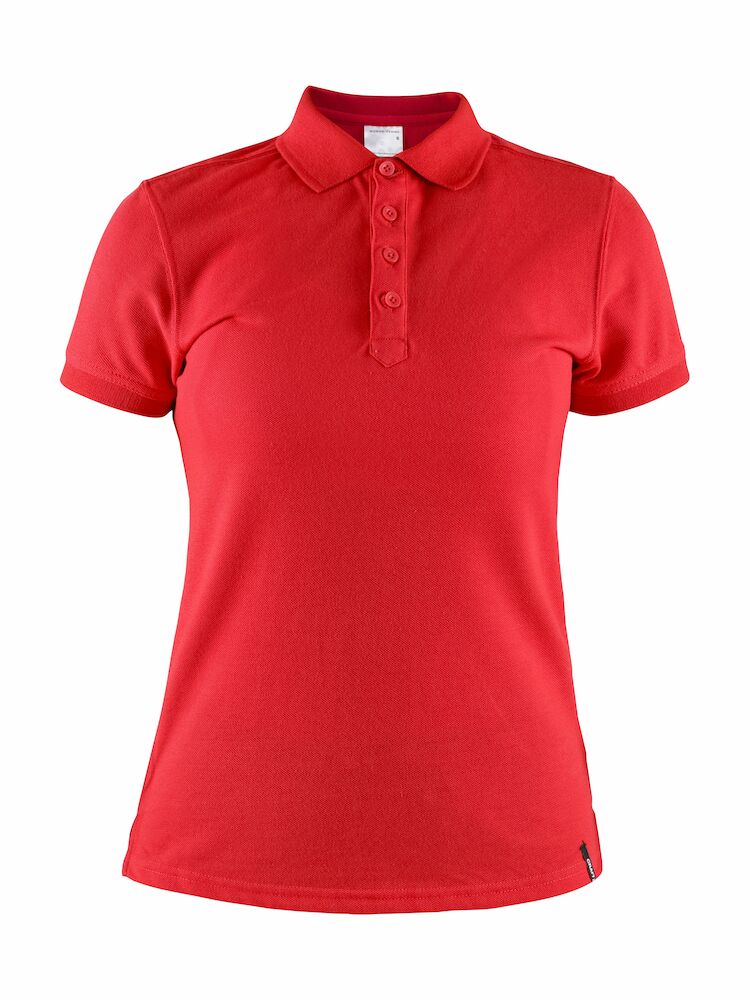 Casual Polo Pique W Bright Red S