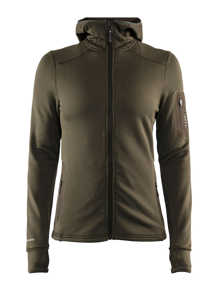 Trict Polartec Hood W Dark Olive XS