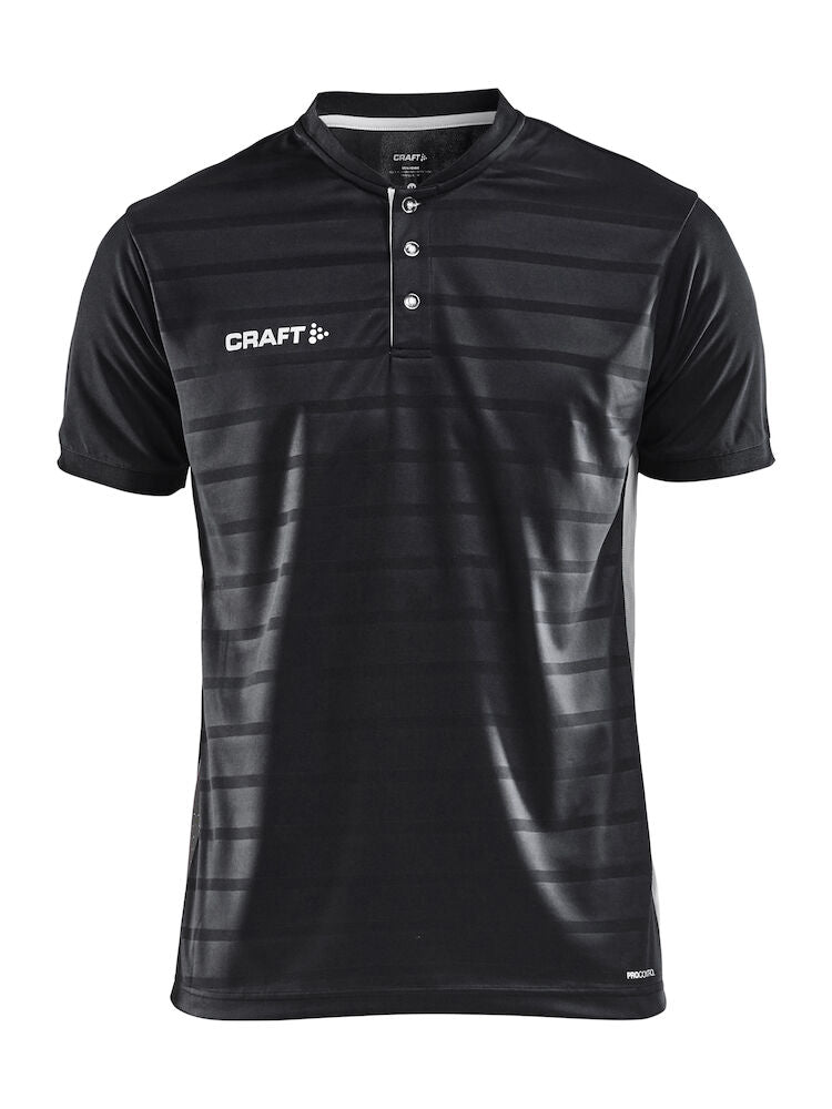 PRO CONTROL BUTTON JERSEY M COB/WHI Black/White XS