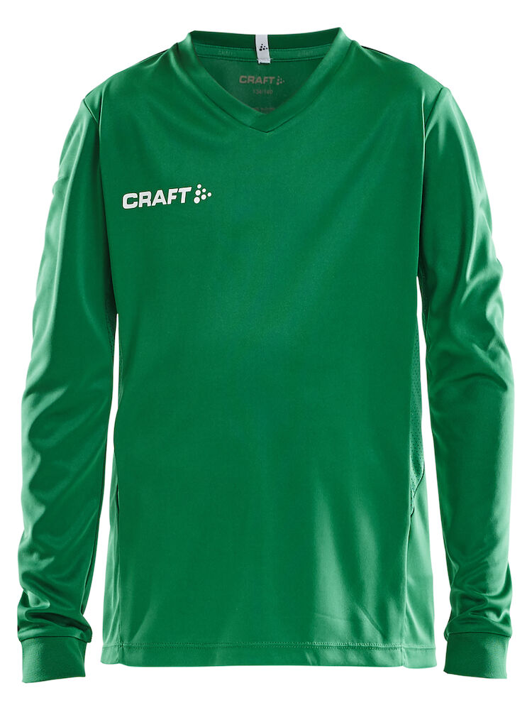Squad Jersey Solid Ls Jr Team Green 122/128