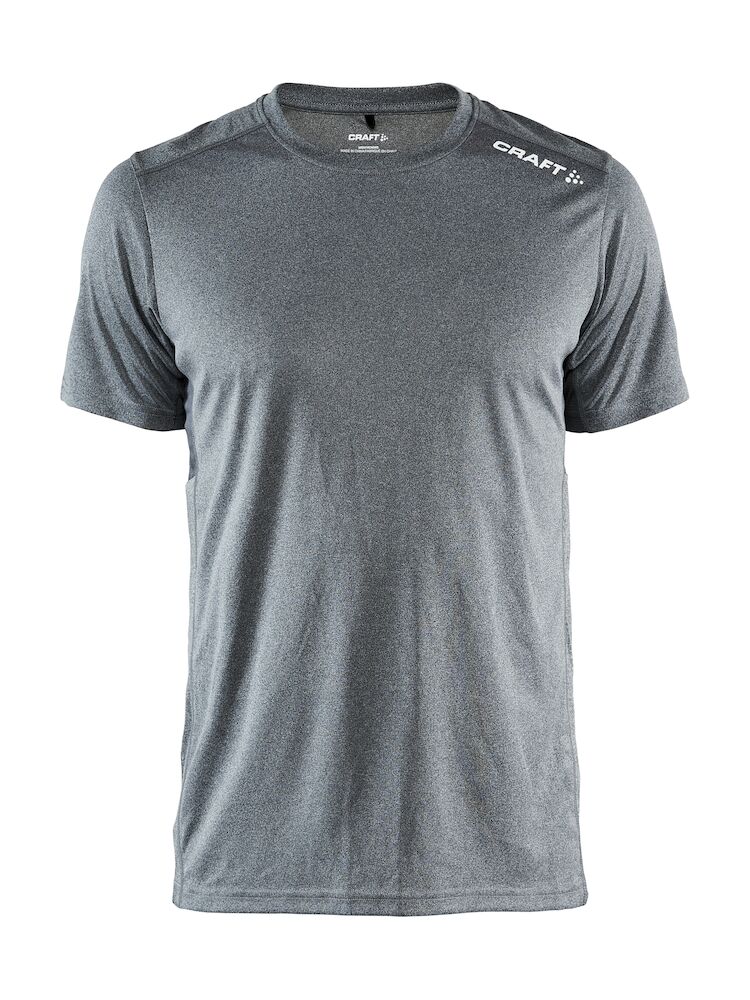 Rush Ss Tee M Dark Grey Melange XS