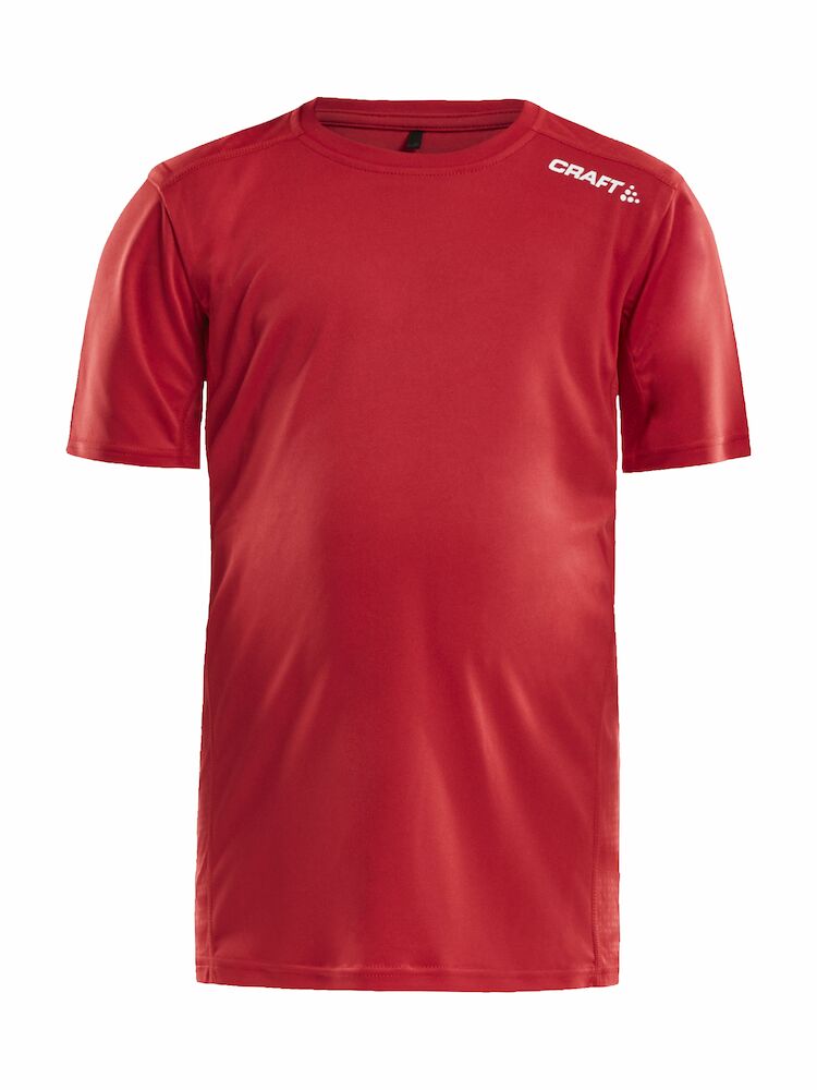 Rush SS Tee JR Bright Red 110/116