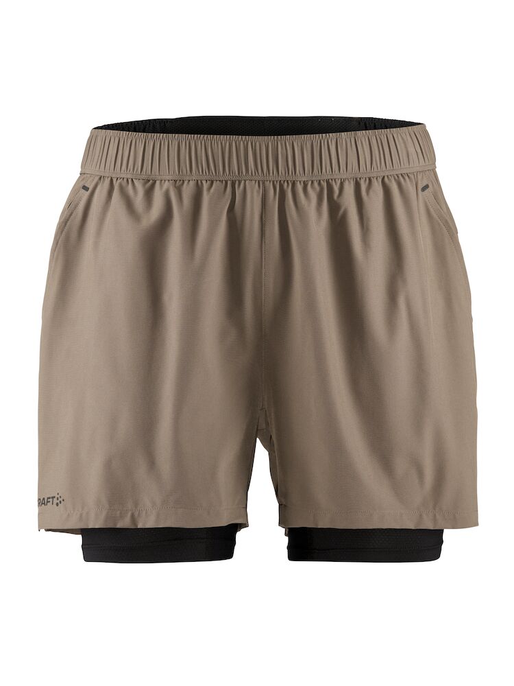Adv Essence 2-In-1 Stretch Shorts M Dk Clay XS