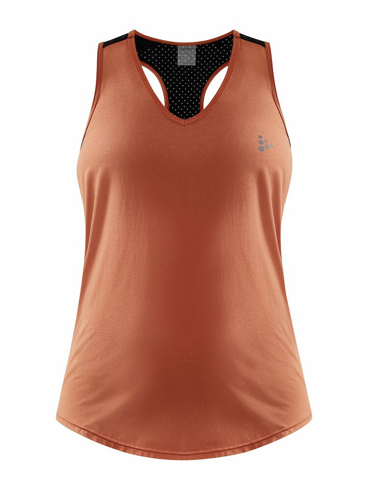 Adv Charge  Perforated Singlet W Terracot/black XS