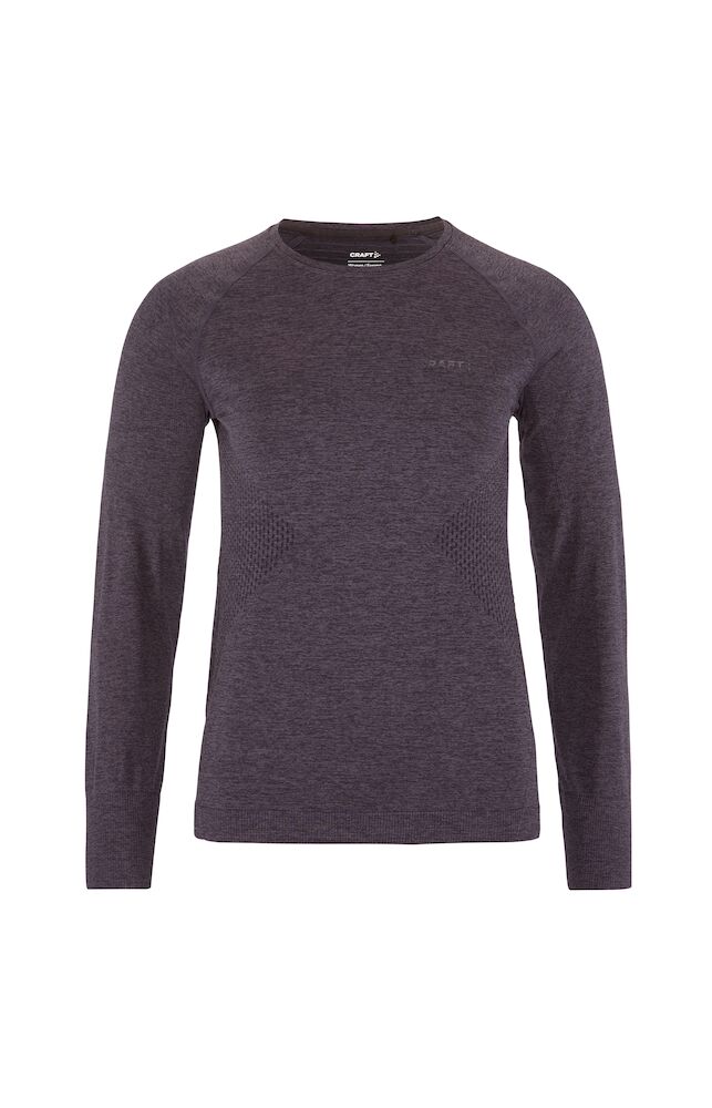 Core Dry Active Comfort Ls W Dk Plum XS