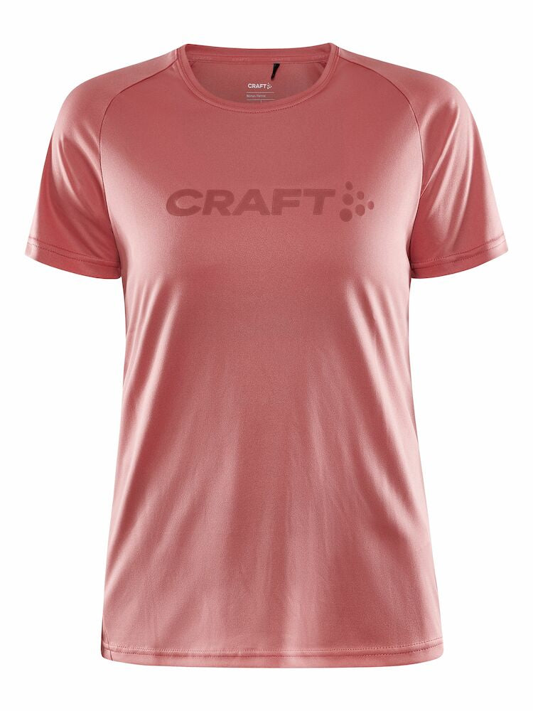 Core Essence Logo Tee W Coral XS