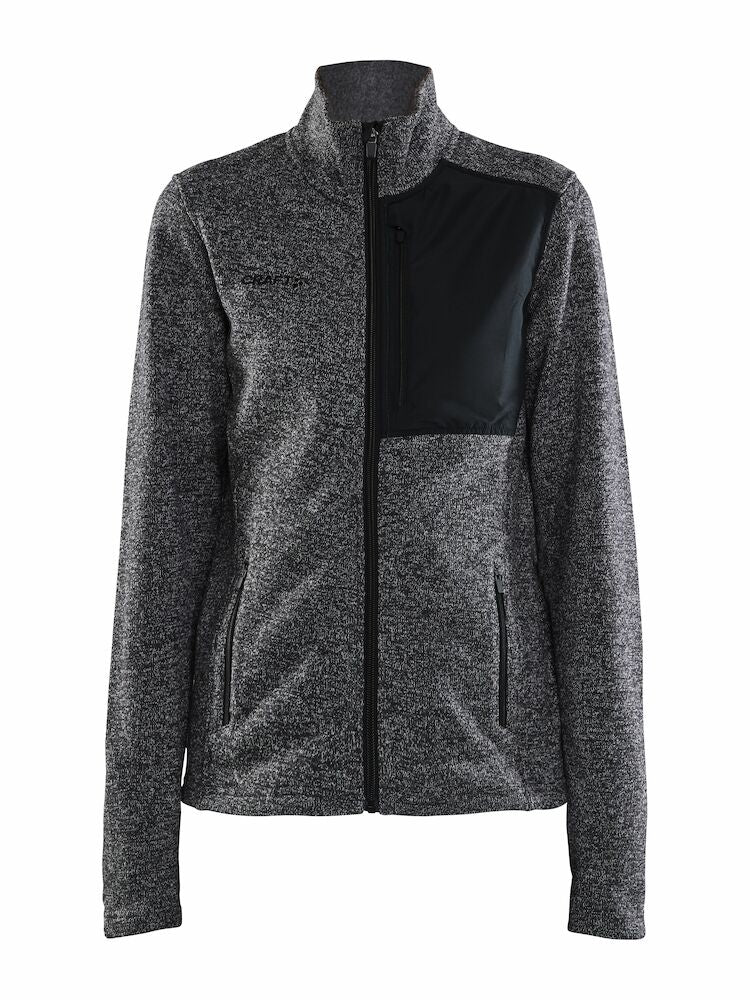Adv Explore Heavy Fleece Jacket W Black Melange XS