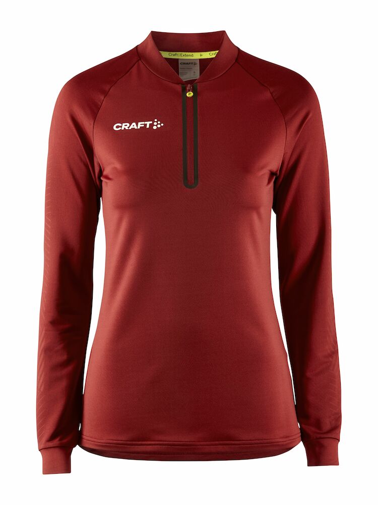 Extend Half Zip W RHUBARB XXS
