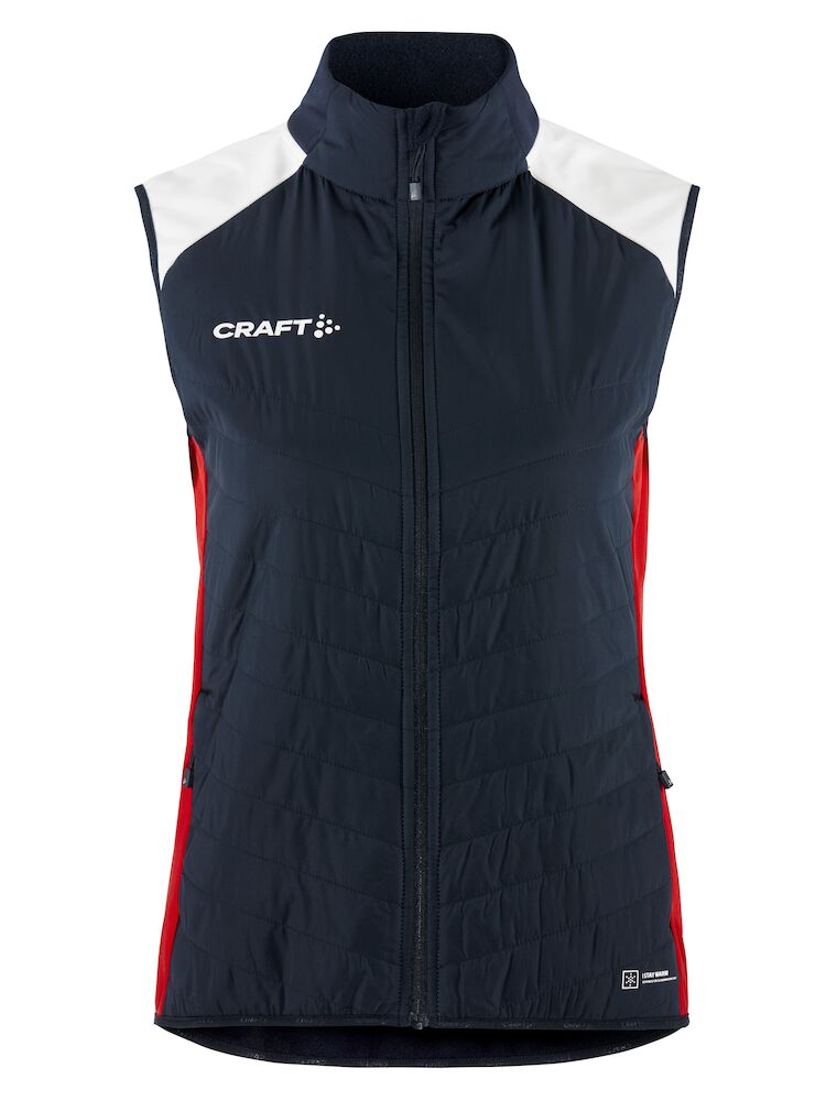NOR Adv Craft Nordic Ski Club Vest Blaze-White XS