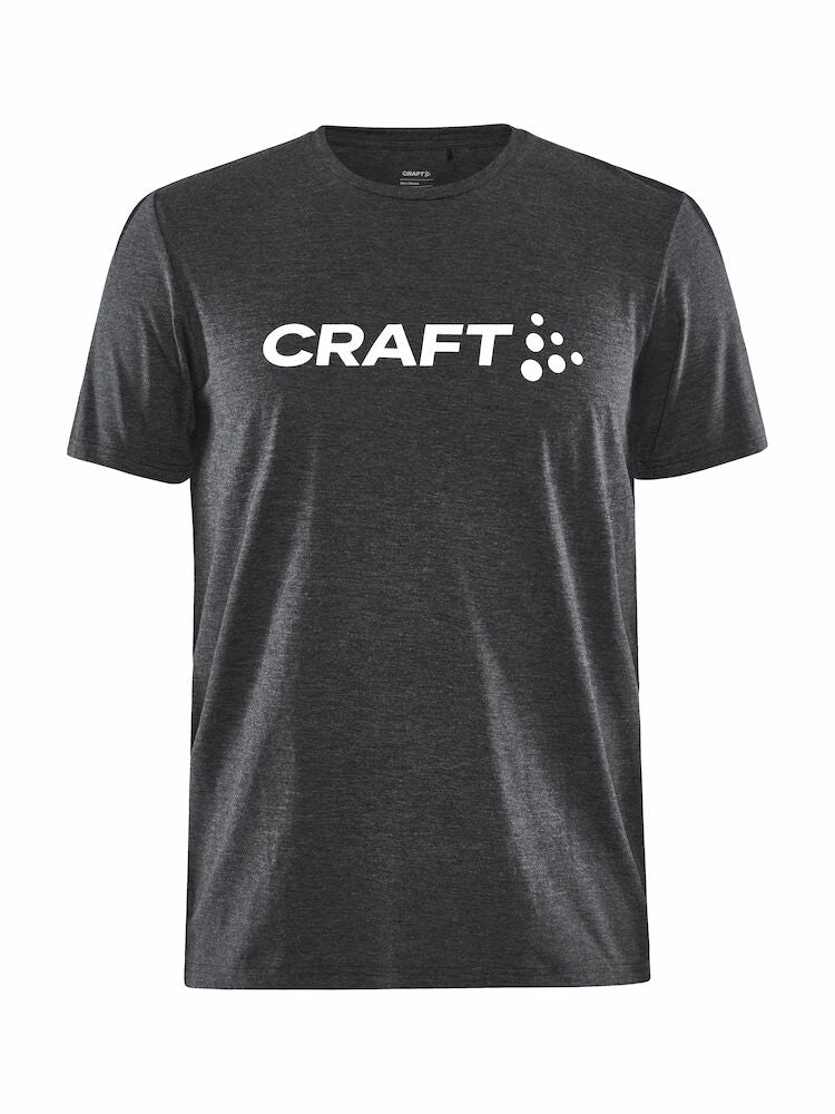 Community Logo SS Tee M Black Melang XS