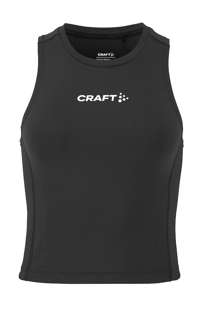 Rush 2.0 Crop Singlet W Black XS