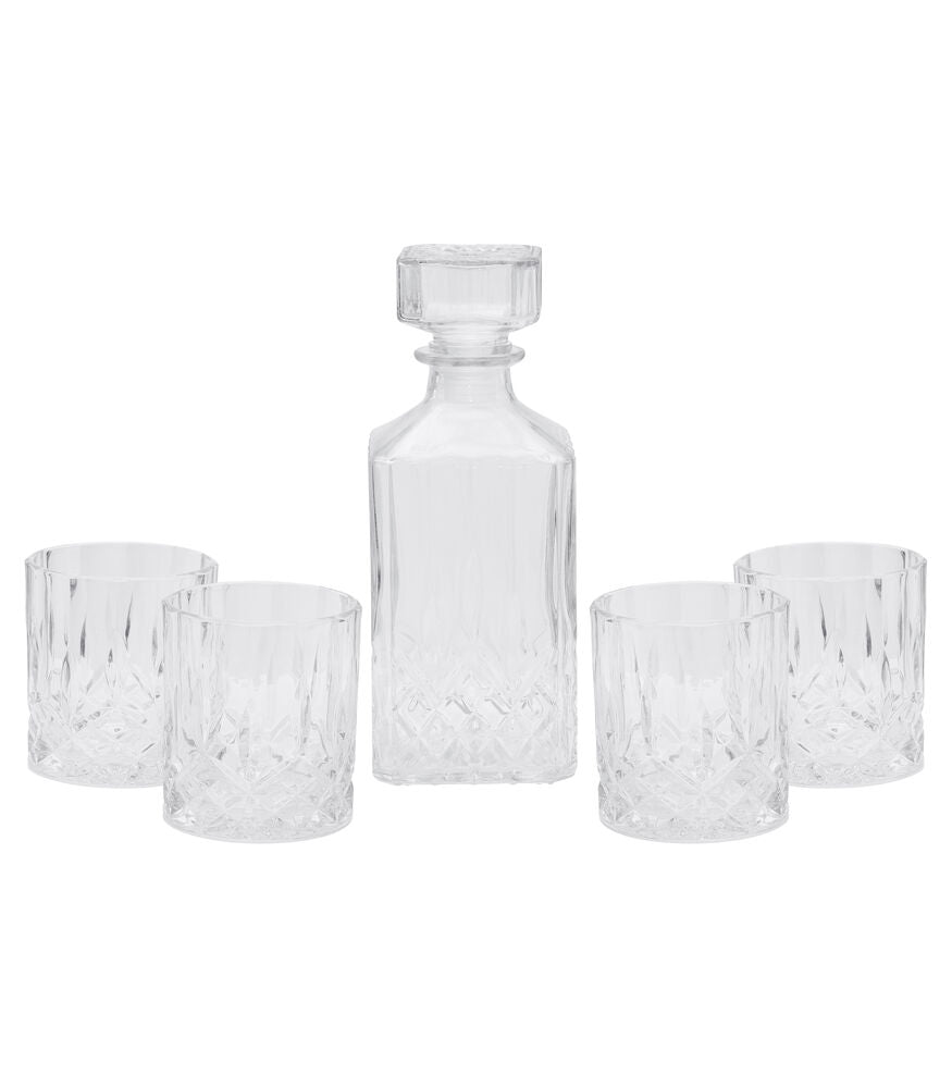 LN 4-pack Glass with Bottle White 0