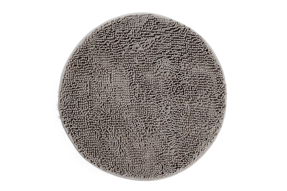 Bath Mat Round Grey 0