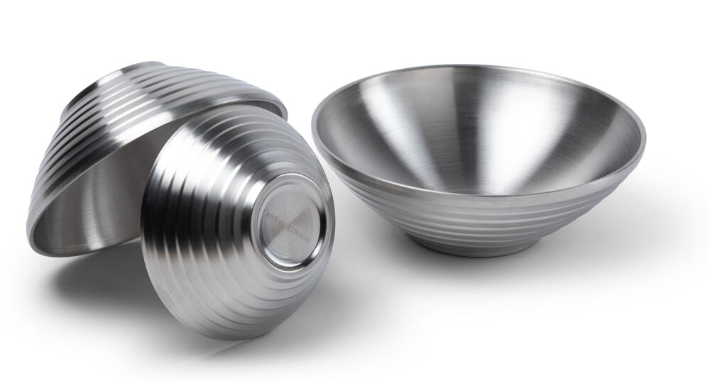 Skål Stainless Dobbeltvegg 3-pk.
