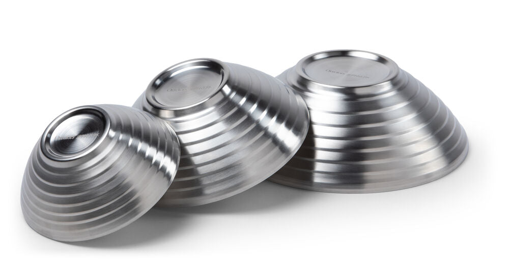 Skål Stainless Dobbeltvegg 3-pk.