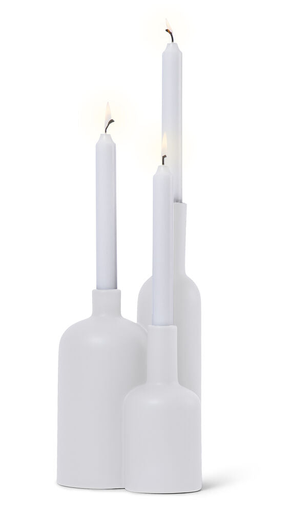 Bottle Candle Holder White 0