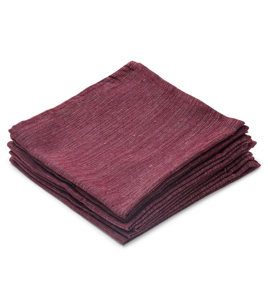 KL Table Cloth Recycled 6-Pack Wine Red 46x46