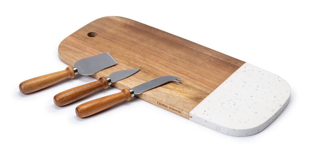 Cheese Board w 3-pack knives Nature One size