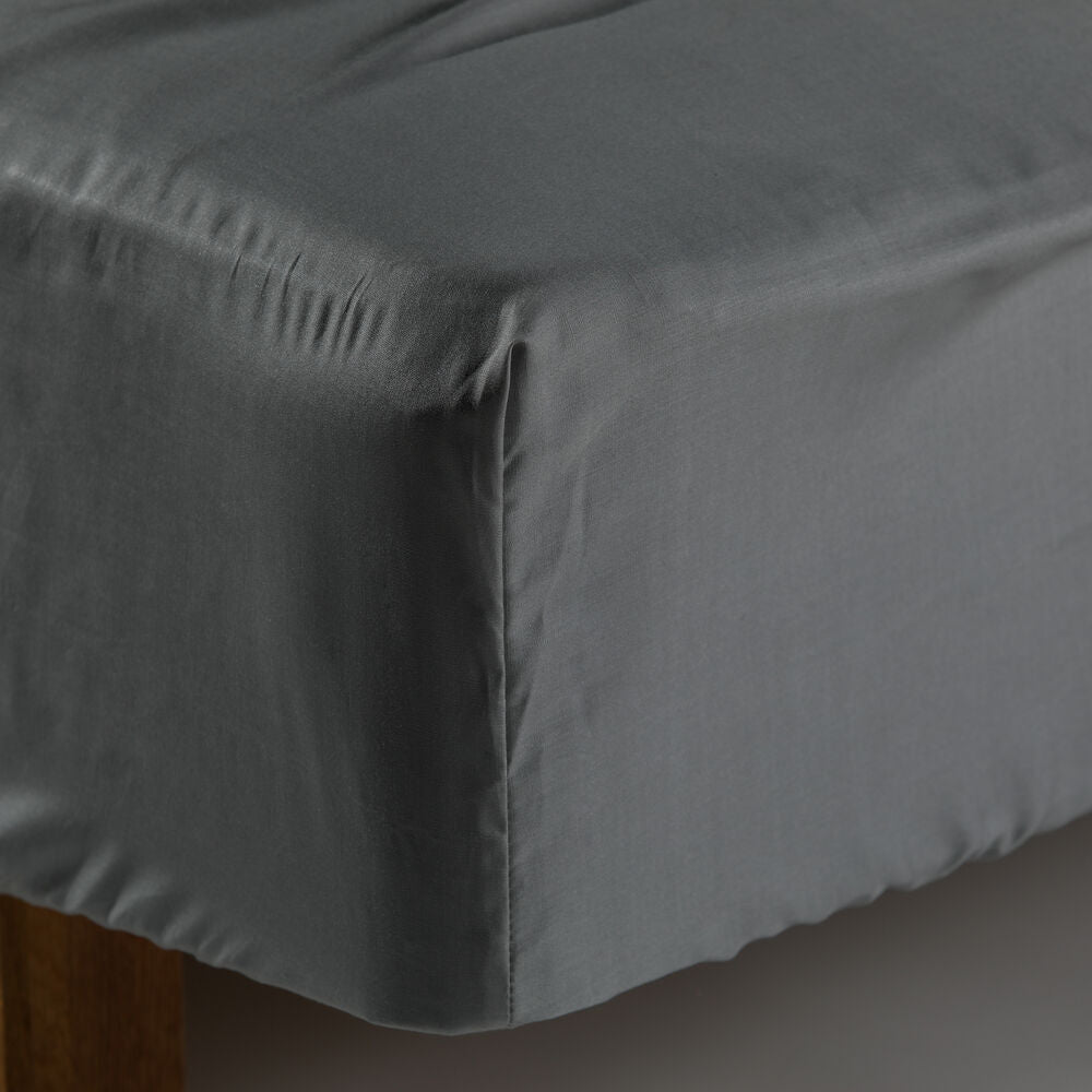 KL Pull On Sheet Lyocell Light Grey 180x200