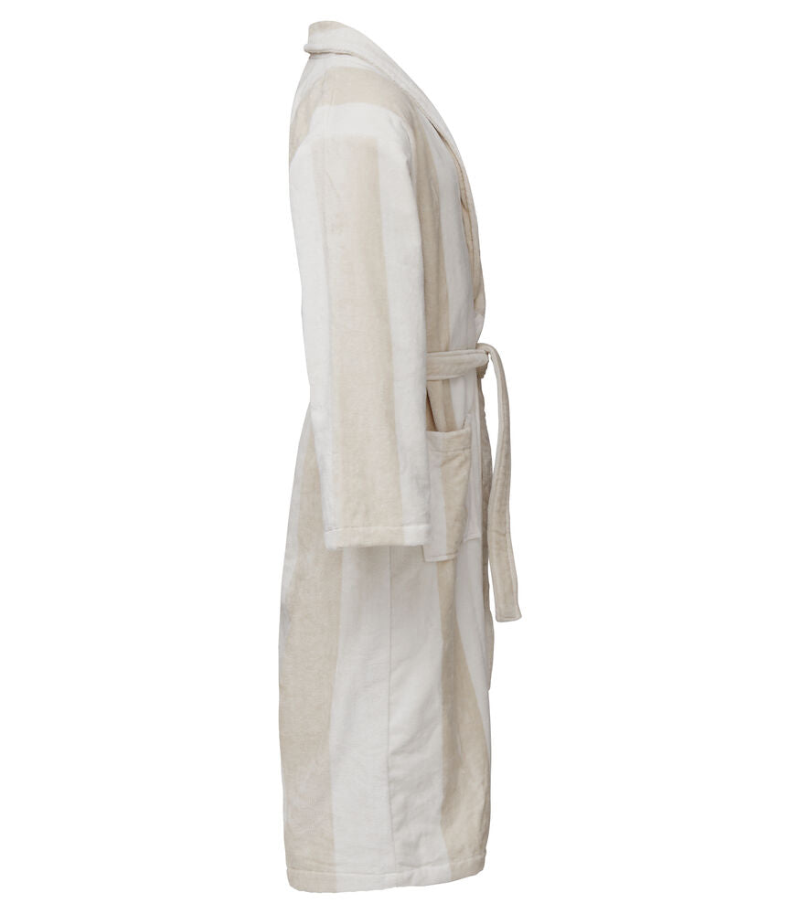 Bathrobe Velour White L/XL
