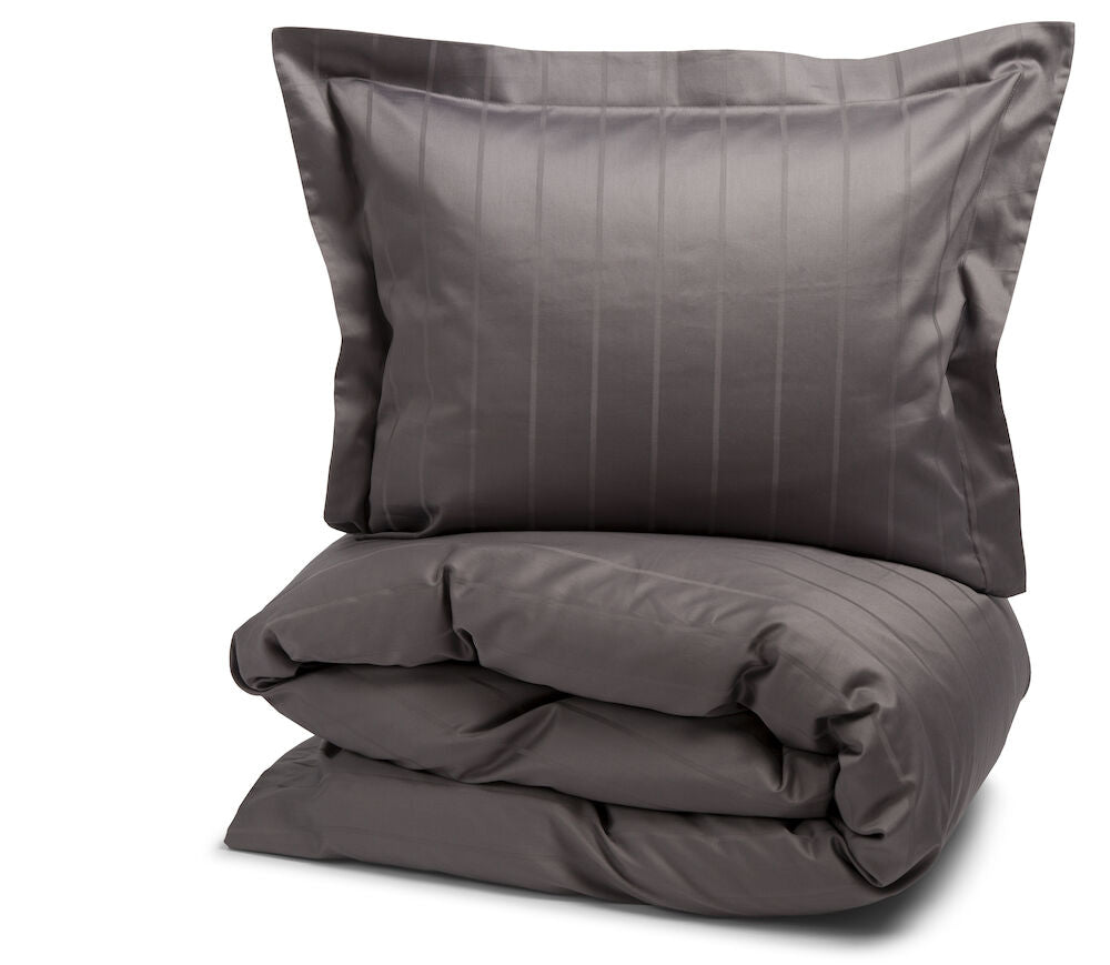 Bed Set Liverpool Satin Dark Grey 50x60cm