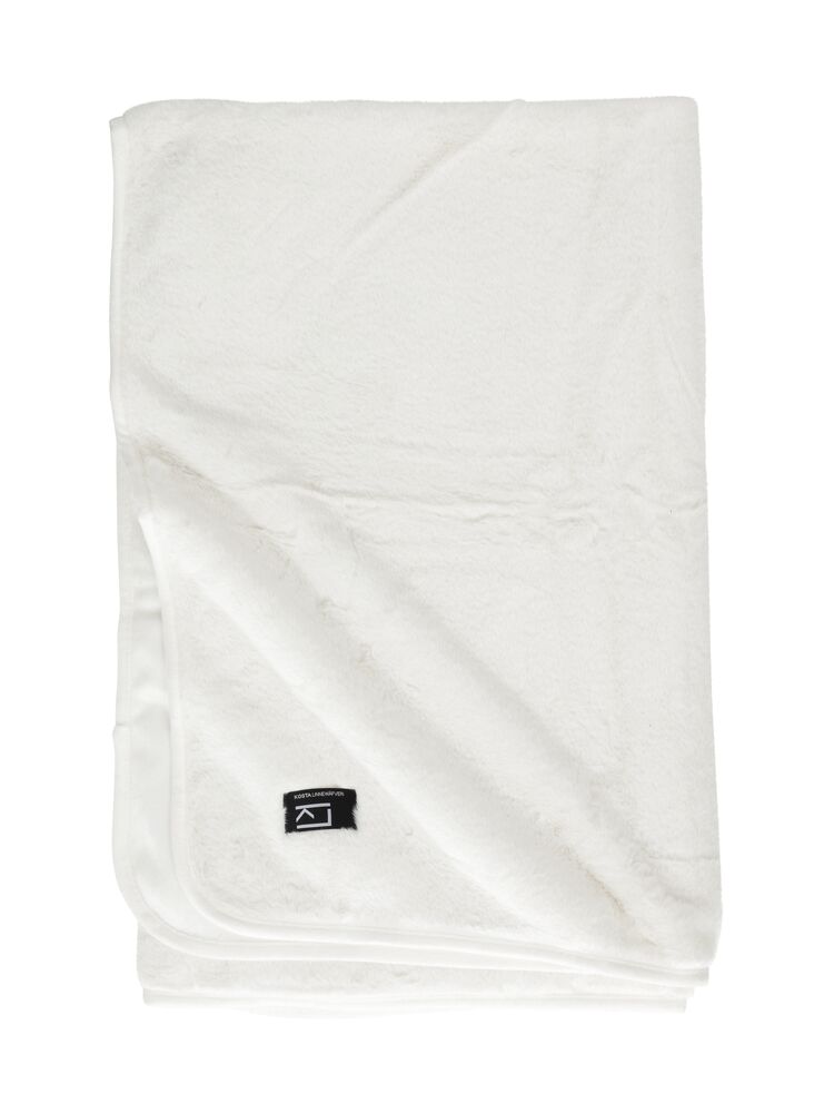 KL Fake Fur Plaid Nordby White One size