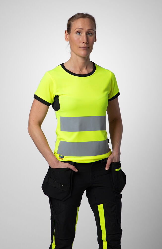 6543 Håndverksbukse Stretch Dame EN ISO 20471 Klasse 1