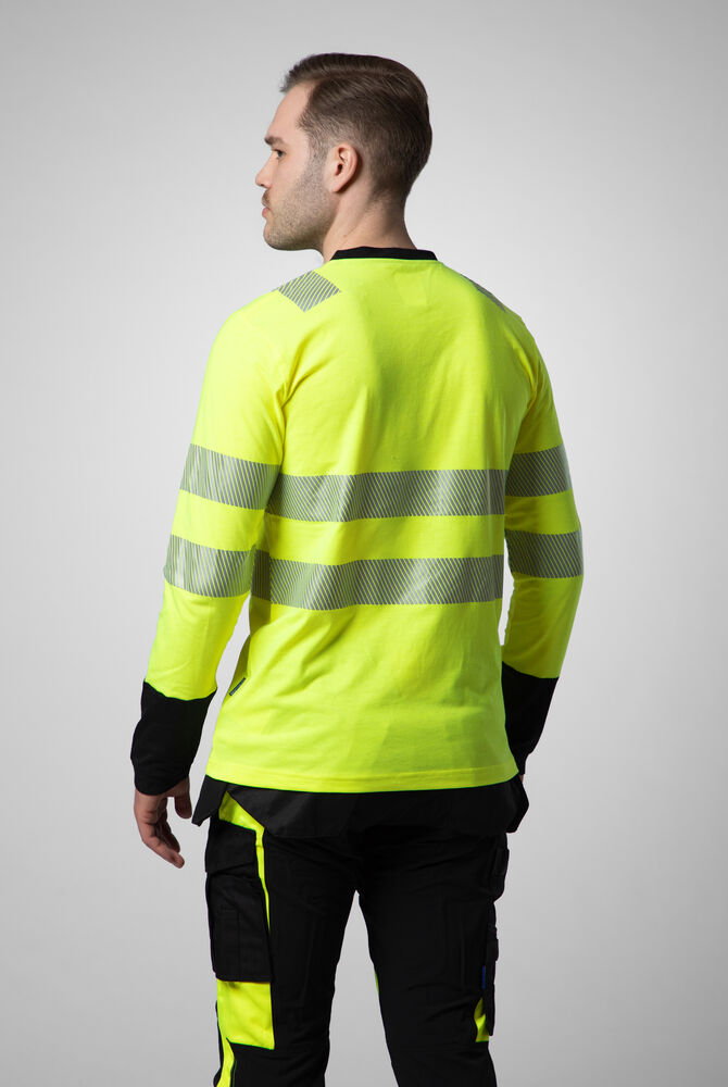 6014 T-shirt Langermet EN ISO 20471 Kl 3/2