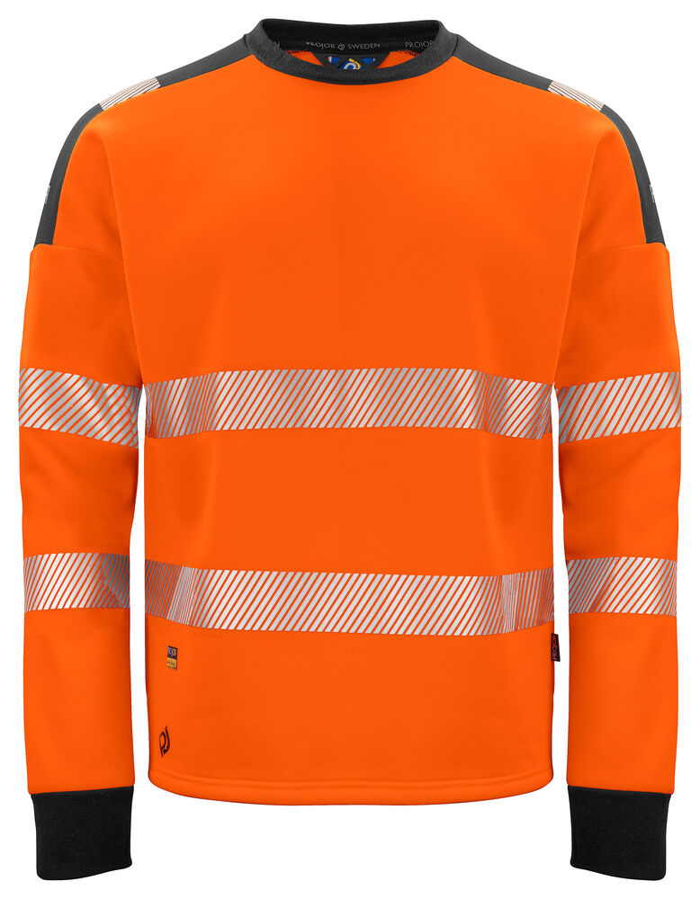 6108 Sweatshirt Hi Viz Orange/Black 4XL