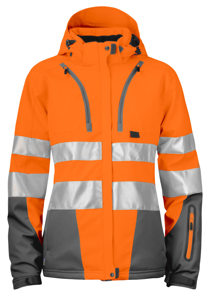 6424 3 Layer Jacket HV Orange L