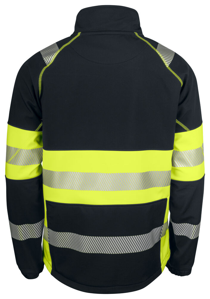 6443 Softshelljakke EN ISO 20471 Kl 1
