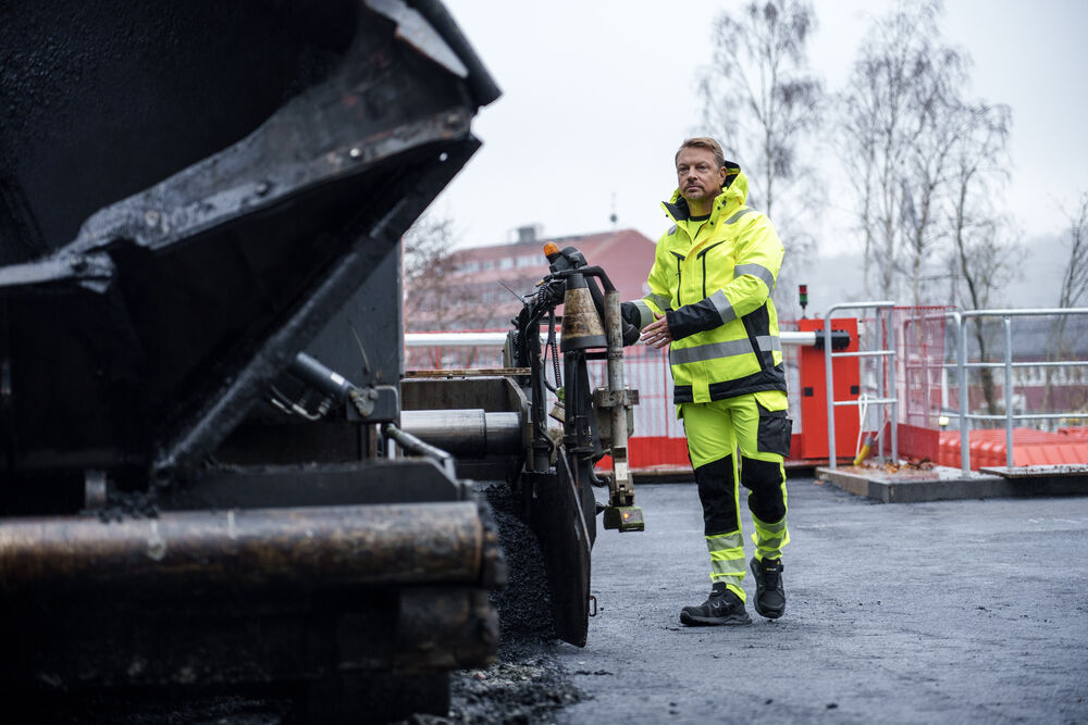 6571 Håndverksbukse Stretch EN ISO 20471 Kl 2