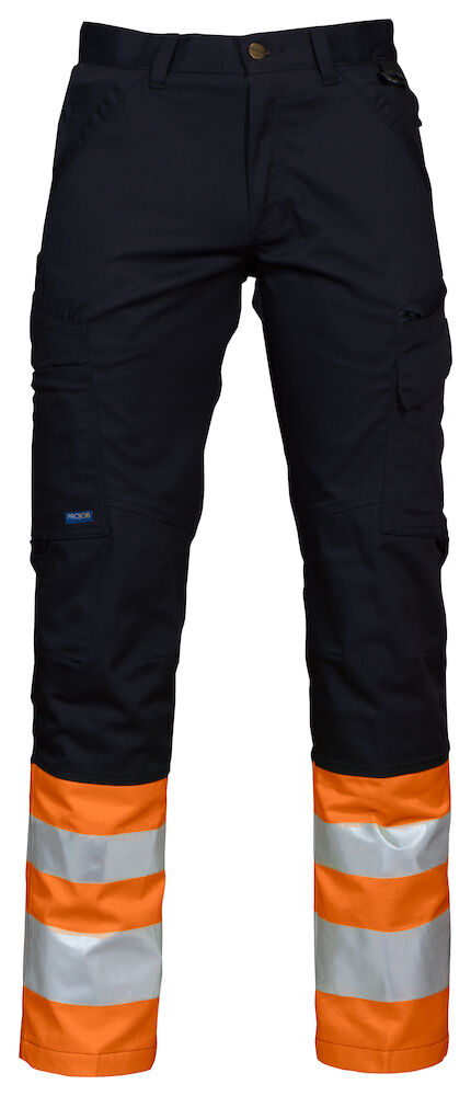 6523 Pants HV CL.1 Orange/Black C44